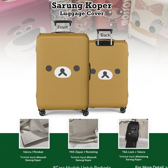 Rilakkuma 002 - Sarung Koper / Pelindung Koper / Desain Sarung Koper Unik