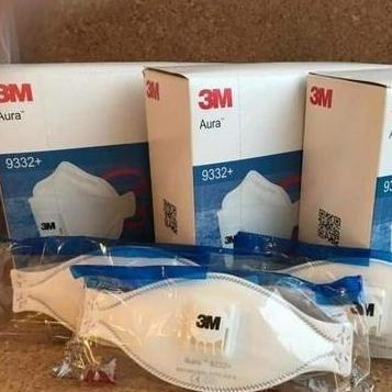 Promo Masker 3M 9332+ Aura Respirator 1 Box - Particulate Respirator Ffp3 Cod