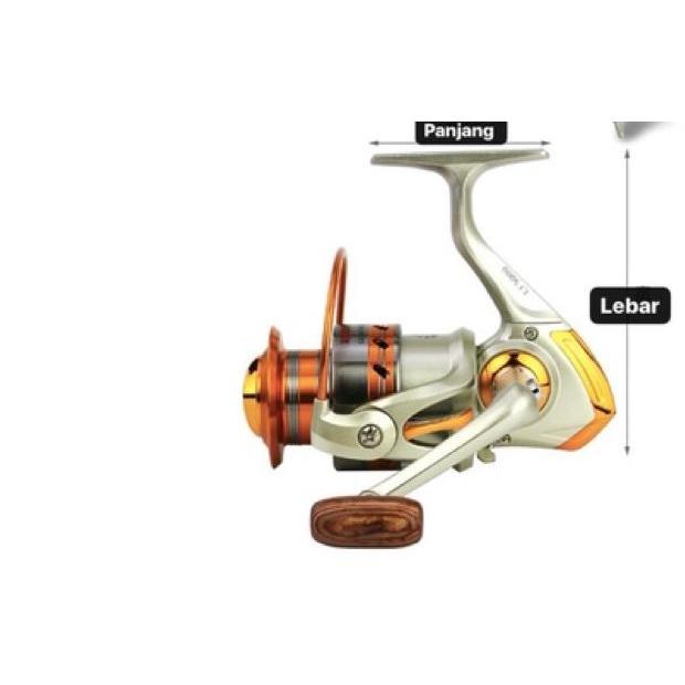 Reel Yumoshi Aluminium Spool 12BB EF 1000-7000 Katrol