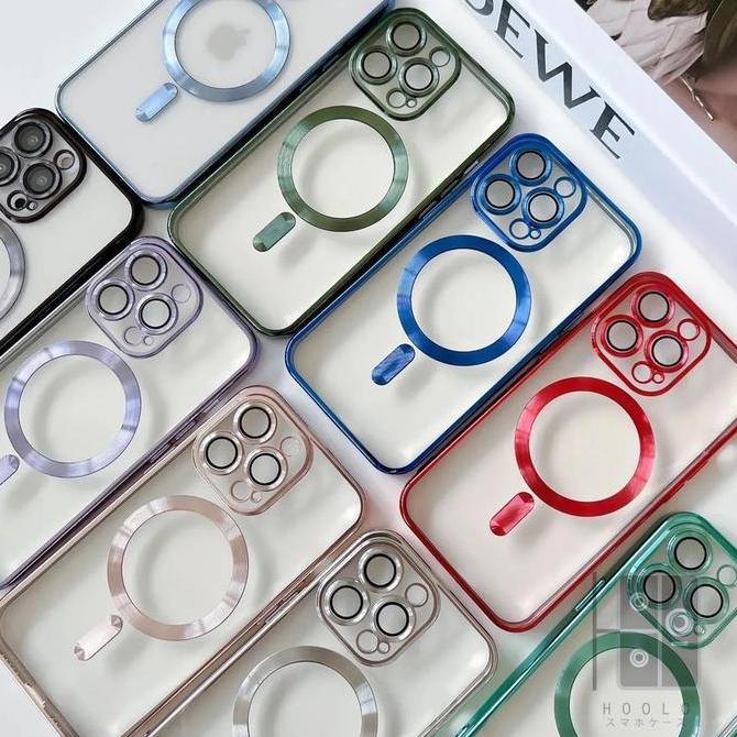 DE100 >> Bunso ARGUS Case For Iphone 14 Pro 14Pro Magsafe Clear Soft Cover Lens Glass Premium