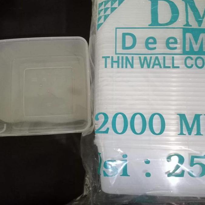 Thinwall DM Square 2000ml / Thinwall Persegi 2000ml