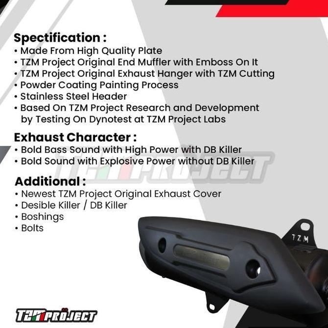 knalpot racing TZM new nmax 155 / nmax old  knalpot tzm nmax 155 Original