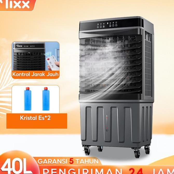 TEASEL Diskon waktu terbatasTIXX Air Cooler Kipas Angin Pendingin Cold fan Tangki Besar 40L elektron