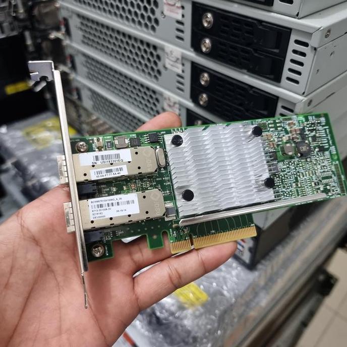 Card Sfp+ Broadcom 10GB Dual Port PCI-E SFP+ 10G Mikrotik X86 Vyos Grosir Termurah
