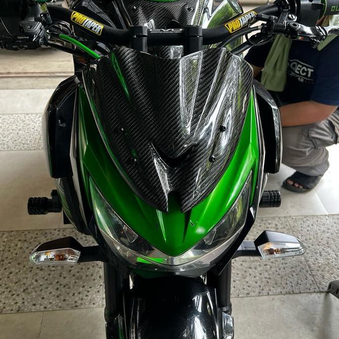 Winshield z800 carbon kevlar asli Original