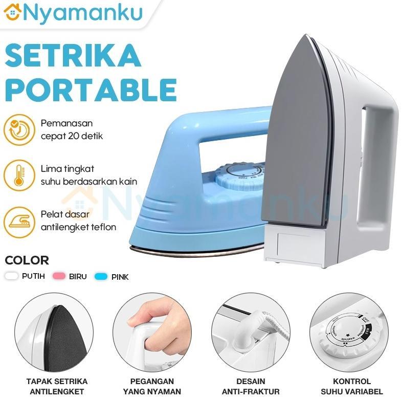 Eh76 ?Ready Stock?Setrikaan Portabel Iron Setrika Lipat Setrika Mini Traveling Setrika Listrik Mini 