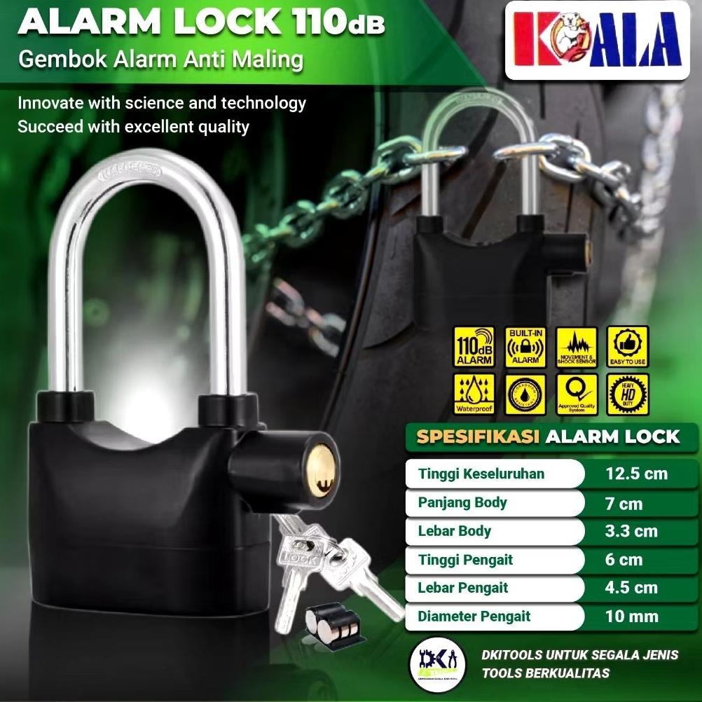 GEMBOK ALARM ANTI MALING MULTIFUNGSI-Gembok Anti Maling Original-Gembok Alarm Asli original