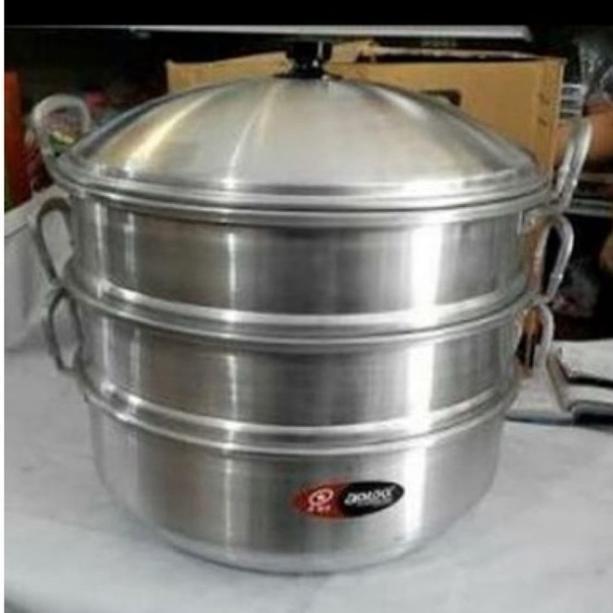Langseng Jawa Maspion Ukuran 33Cm/Panci Steamer Kukusan Klakat Aluminium