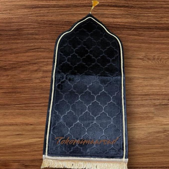 Kubah Medi Sage Abu Muda Light Blue Pink Sejadah Kubah Polos Medium 50 X 100Cm Lembut Halus Nyaman A