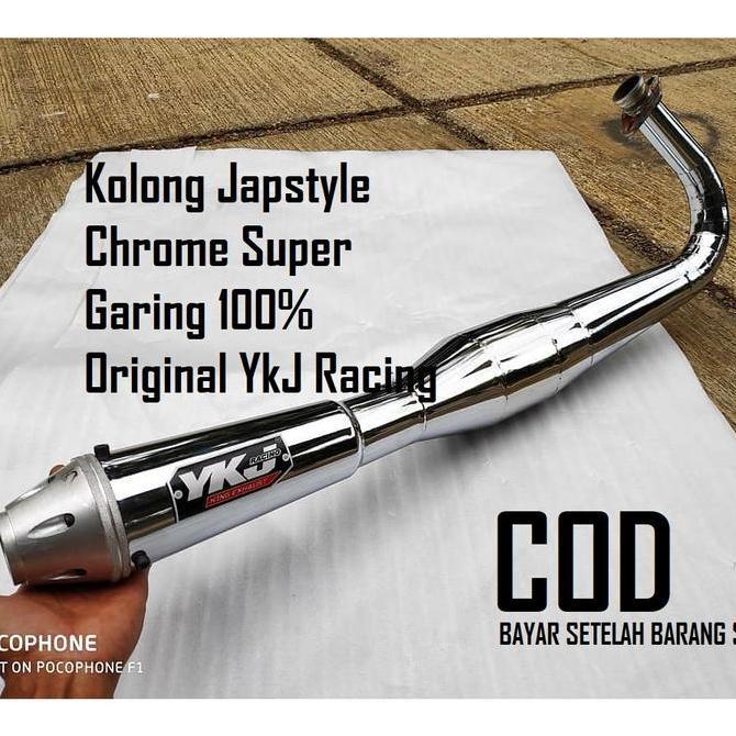 Knalpot YKJ RX KING Kolong Japstyle Chrome  Garing Super NgebazZ Original YKJ Racing Original