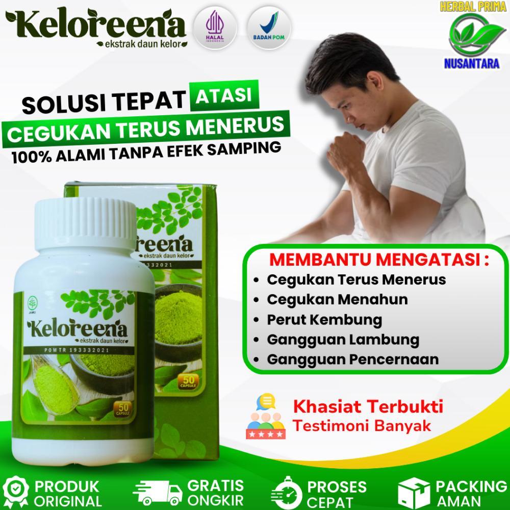 Obat Herbal Cegukan Terus Menerus, Obat Sering Sendawa - KELOREENA (BPOM & HALAL)