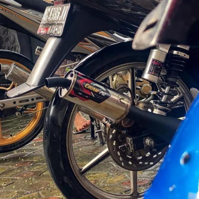 Knalpot Creampie Original FIZR FORCE1 Dof Black Original Racing Jogja Original