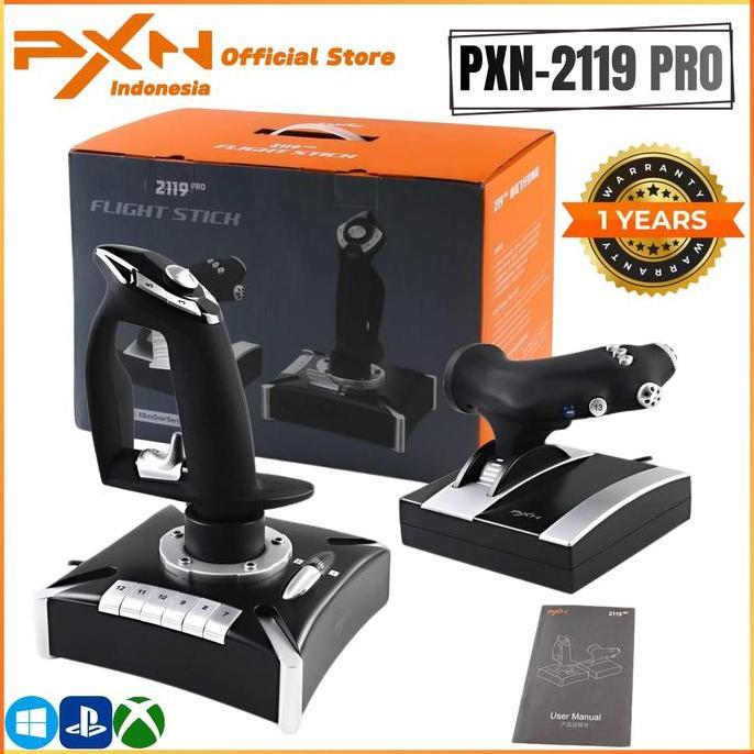 PXN PXN-2119 PRO VERSION JOYSTICK PENERBANGAN DENGAN VIBRATION ANALOG CONTROLLER GAMEPAD UNTUK PS4/O