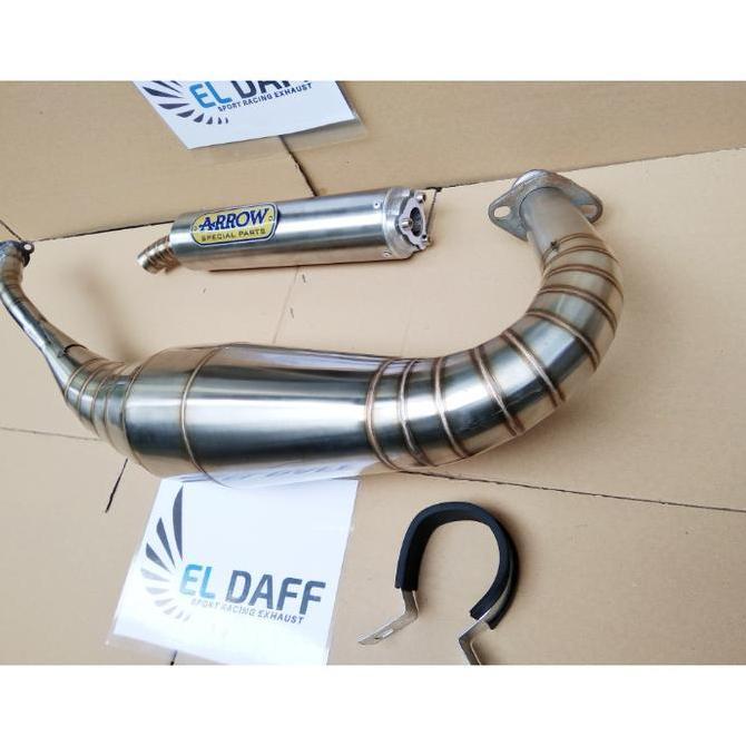 Knalpot racing Arrow RX King repsol full stainless model ninja Original