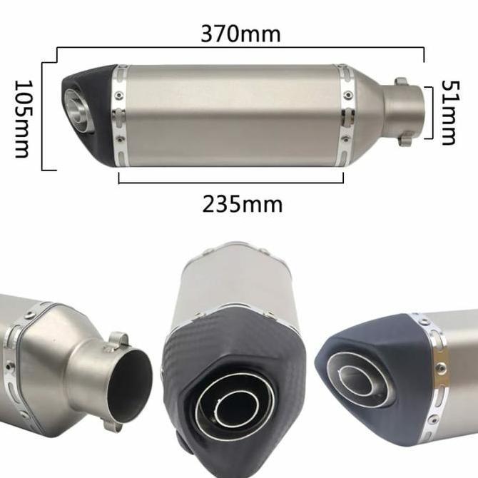 SILENCER KNALPOT RACING AKRAPOVIC HEXAGONE IMPORT Original