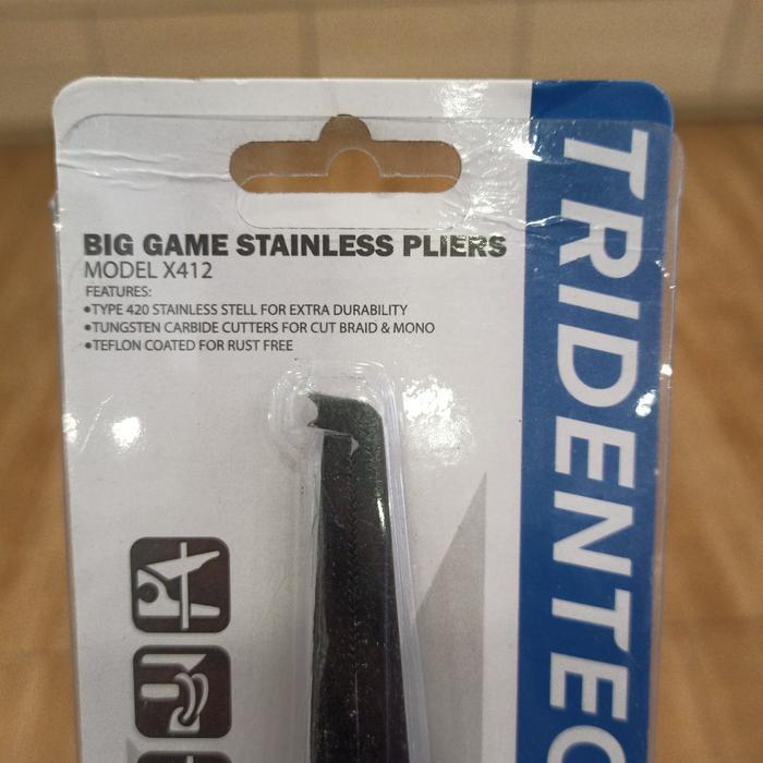 "Cod" - Tang Tridentech Big Game Stainless Pliers Model X412 Teflon Coated Bestseller