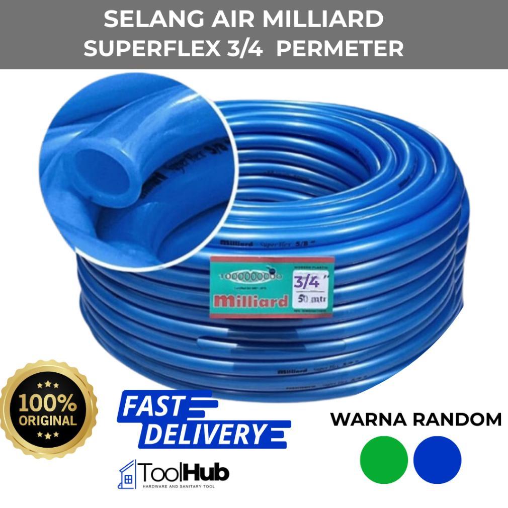 Promo Cod Selang Air 1" 1/2"  5/8" Dan 3/4" Inch Milliard Superflex & Doff ( Per Meter ) Selang Meta