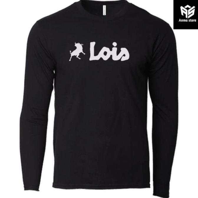 DF299>> Kaos Pria Wanita Baju Lengan Panjang Lois New Emblema