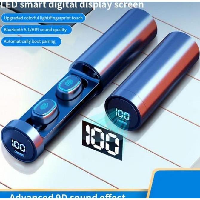 Vivo Y50 Headset TWS Earphone LED Power With Charging Box Original