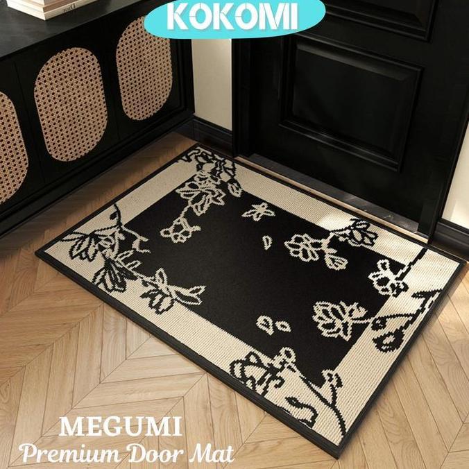 Promo KOKOMI Keset Pintu Rumah MEGUMI Keset Kaki Anti Slip Outdoor Keset Lantai Bahan Tebal Entrance