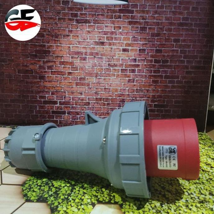 Promo Dns-011 Industrial Plug Mounting Vr-0352 5Pole 63A Ip67 Waterproof Ft 5Kaki Cod