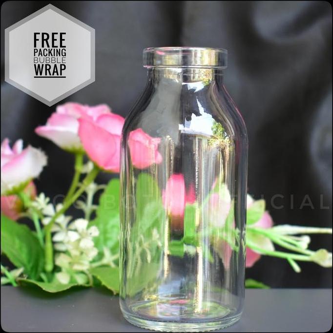 Botol Kaca 100ml Tutup Plastik Kedap Udara