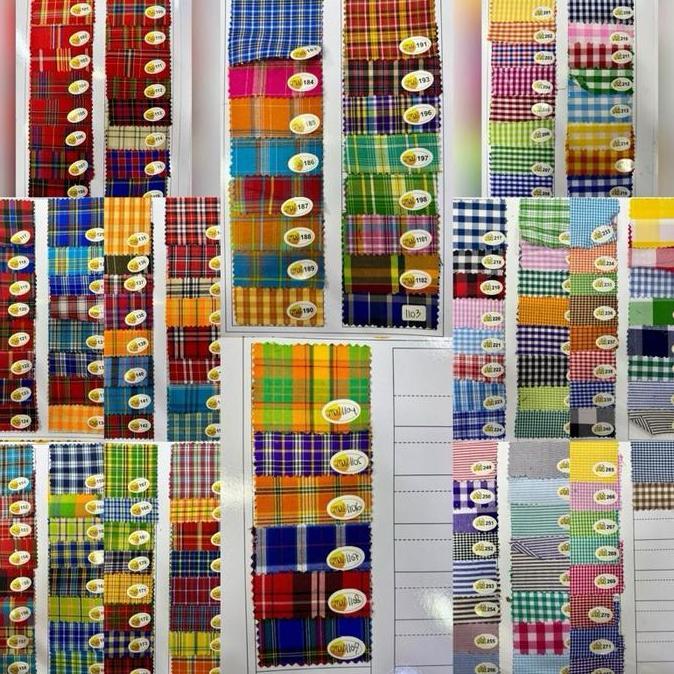 Kain Katun Kotak-Kotak Seragam Sekolah Lembut & Tidak Panas | Cocok Untuk Seragam sekolah SD, SMP, S