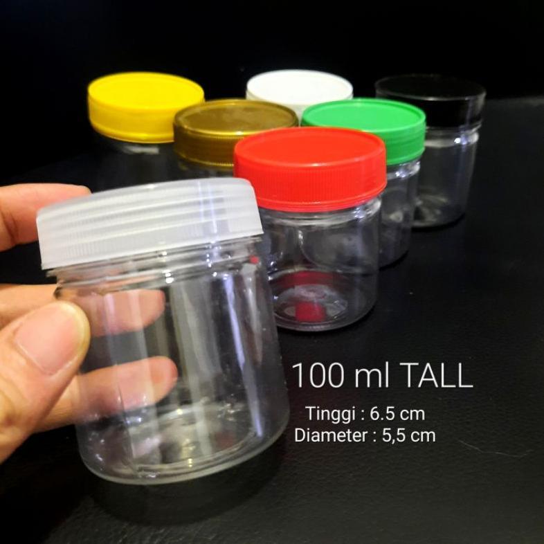 Bisa Cod Bigta _Toples Plastik Mini 50 Ml 100 Ml Tebal ||