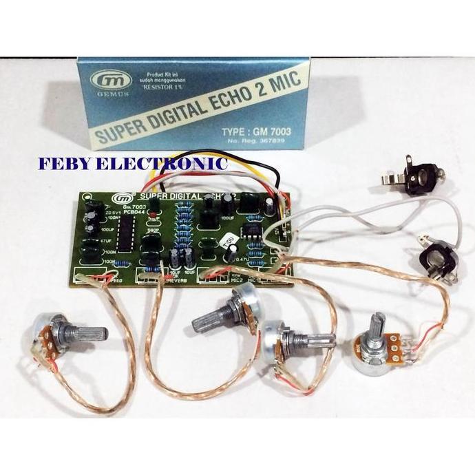 KIT GM 7003 SUPER DIGITAL ECHO 2 MIC