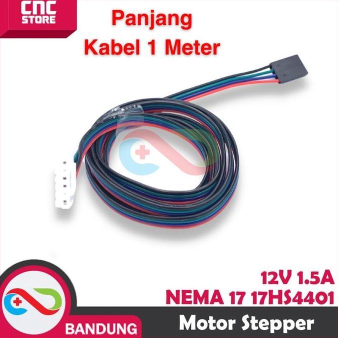 NEMA 17 17HS4401 STEPPER MOTOR 42-40MM 12V 1.5A PLUS KABEL