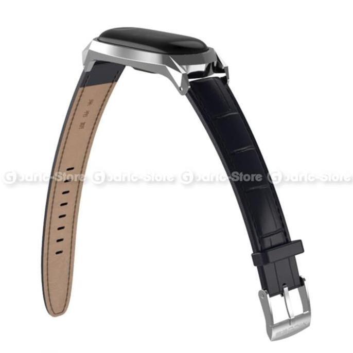 MIJOBS MiBand 5 Leather Wrist Strap Kulit for Mi Band 5 / 4 / 3