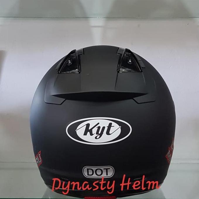 KYT DJ MARU SOLID BLACK DOFF