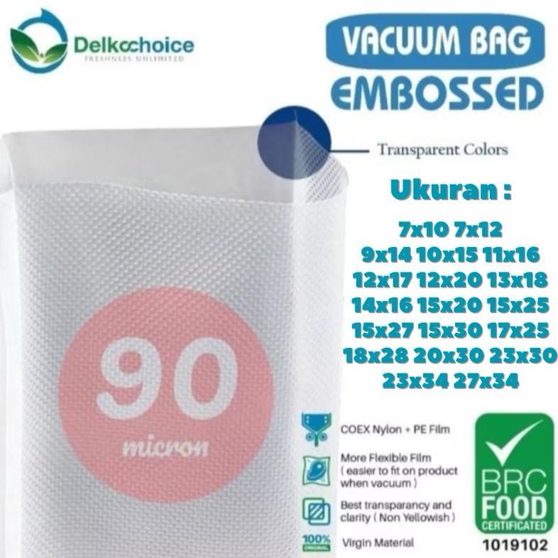 Bisa Cod Plastik Vacum Emboss  Makanan Embossed Delkochoice ||