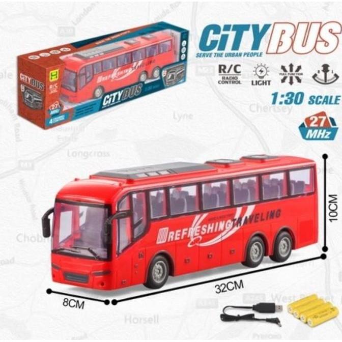 Mainan Mobil Remot Control RC Bus rc bis diecast bis kota busway murah Baterai Remote Asli