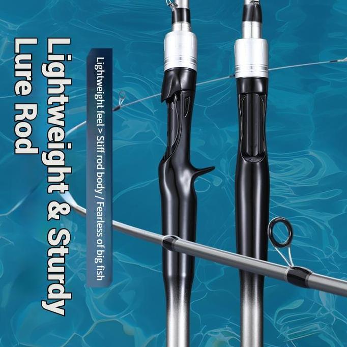 SHIMANO Joran Laut Teleskopik High Carbon 1.65M-2.1M Ring Original Guide Portable untuk Mancing Laut