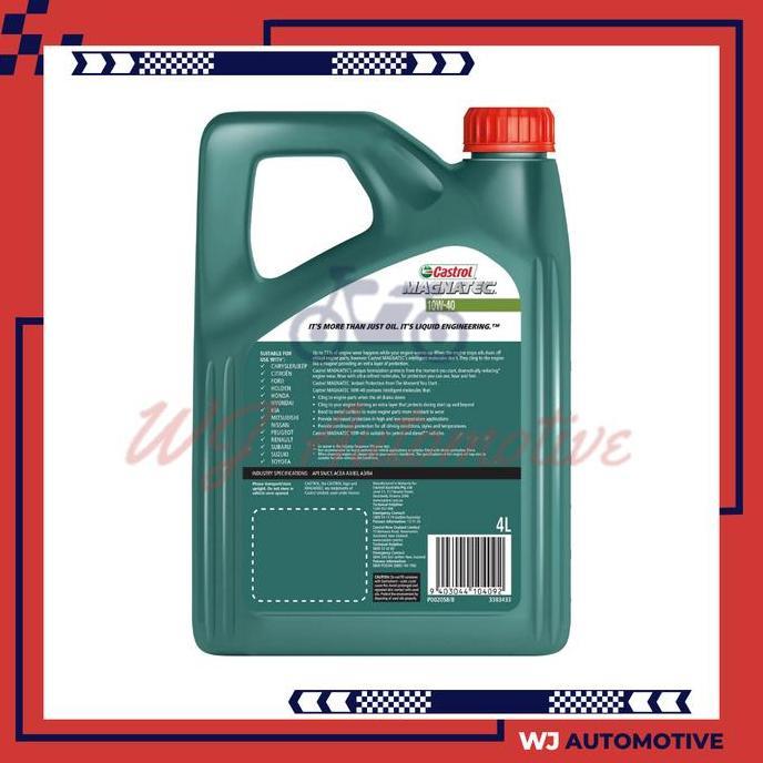 Premium Castrol Magnatec 10W40 4 Liter Oli Mesin Mobil Bensin Magnatic 4Liter Engine Oil Gasoline Ca