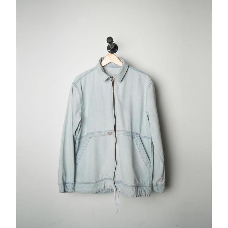 Promo Hoi Polloy - Whack Outer Jacket (Blue) Fit Logo Denim Jaket Zipper COD
