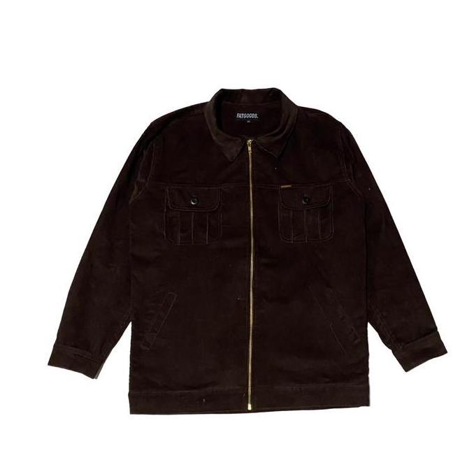 Promo Jaket Corduroy zipper Pria Jumbo Bigsize Fatgoods Sheila COD