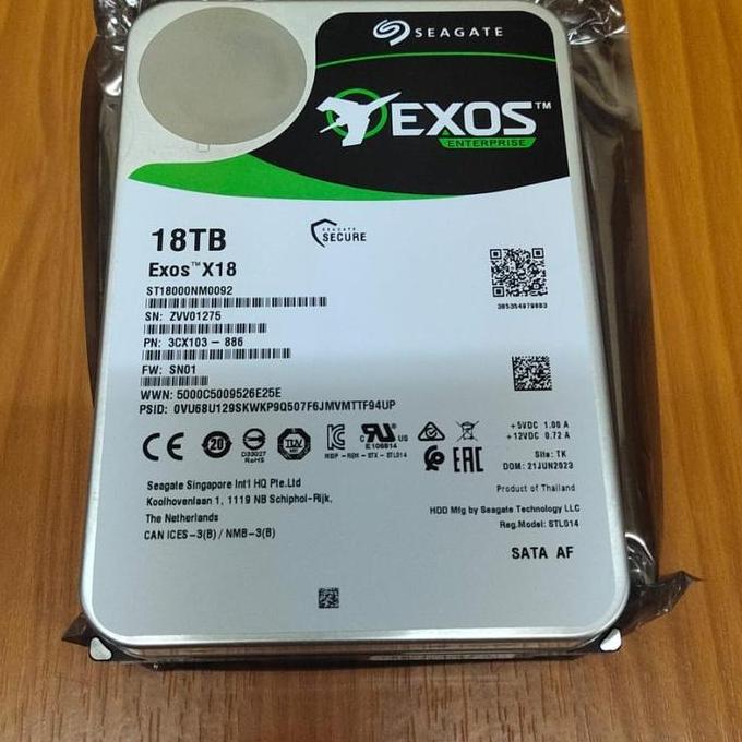NEW HARDDISK SEAGATE EXOS 18TB