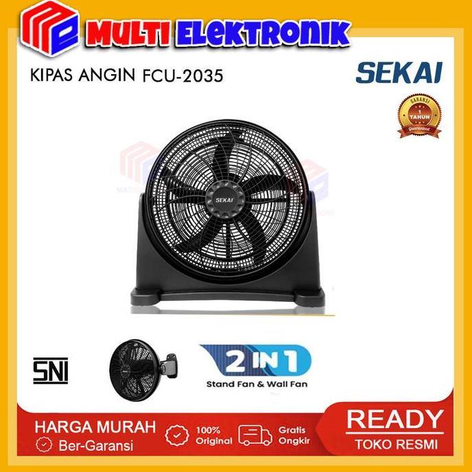 SEKAI Kipas Angin Dinding / Kipas Angin Lantai 20 Inch FCU-2035