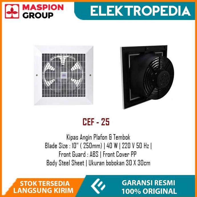 MASPION - Ceiling Exhaust Fan 10 Inch 40 Watt 25 Cm Plafon CEF25