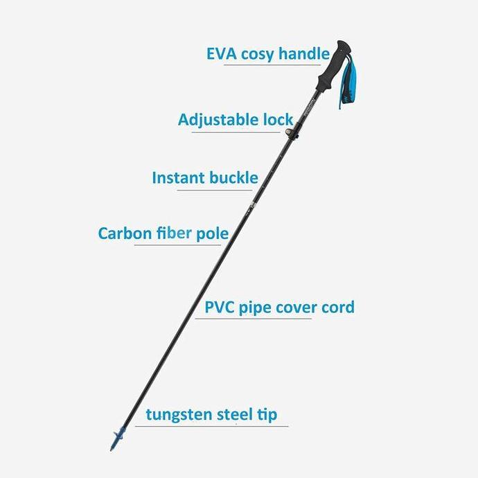 Trekking Pole Carbon ST07 Naturehike 5-Node NH18D010-Z