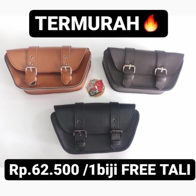 tas samping sidebag side bag motor klasik custom honda c70 streetcub