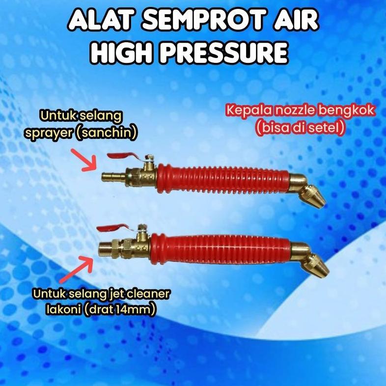 Kran handle nozzle semprot air jet cleaner - sprayer Nozzle jet cleaner