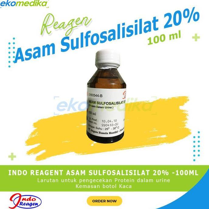 Reagen Asam Sulfosalisilat 20% 100ml INDO REAGENT AUL