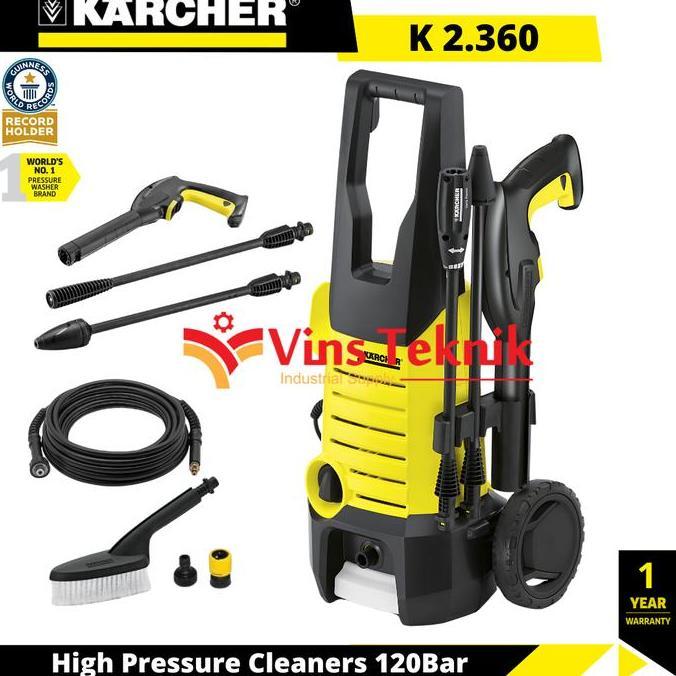 KARCHER K2.360 K 2.360 KAP HIGH PRESSURE CLEANER JET CLEANER MESIN CUCI MOTOR MOBIL 120 BAR ORIGINAL
