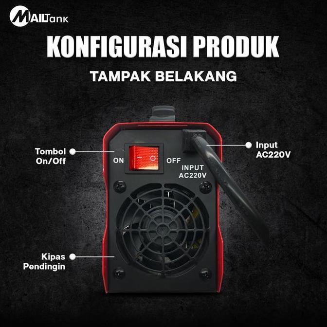 Promo Mailtank Sh500 Mesin Las  Mailtank Inverter Welding Machine Sh500 Travo Las Mma-120A Mesin Tra