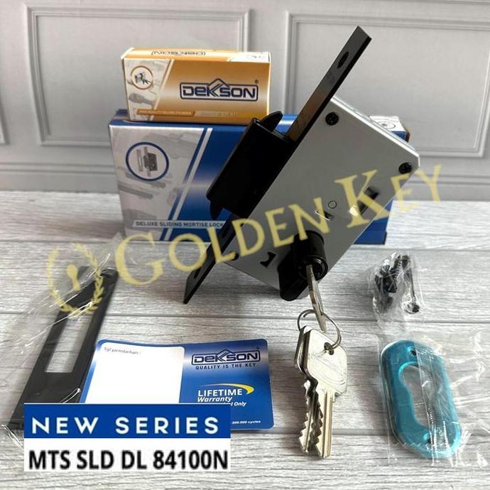 PAKET SLIDING DEKKSON DEKSON 84100 BODI KUNCI PINTU KAYU HITAM BLACK ORIGINAL DAN TERPERCAYA