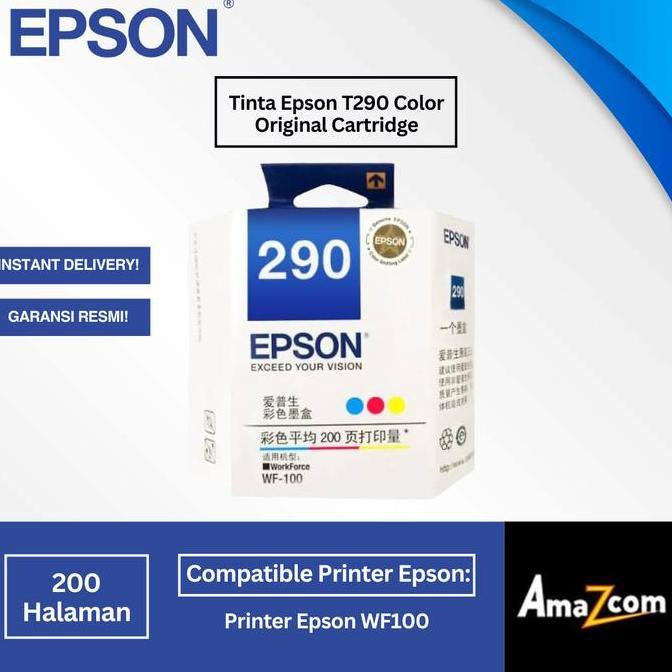 Tinta Epson T290 Colour / Warna Printer WF-100