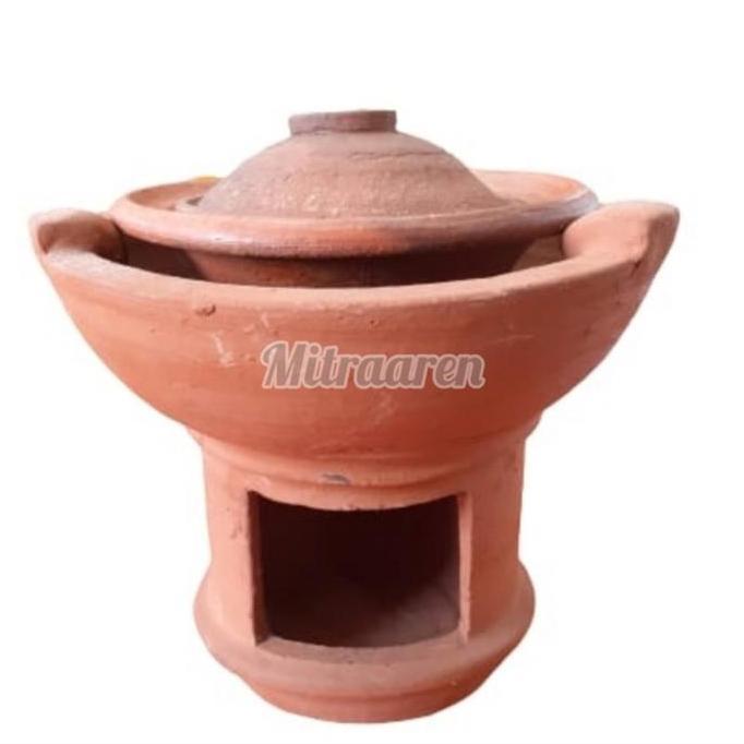 Anglo Tungku Angkringan Gerabah Tanah Liat Tradisional Besar YAN